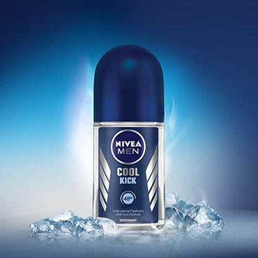 Nivea Women Deodorant Roll On, Pearl & Beauty Fine Fragrance For Fragrant Smooth & Beautiful Underarm Skin, 50ml&NIVEA Cool Kick Deodorant Roll On for Unisex, 50ml